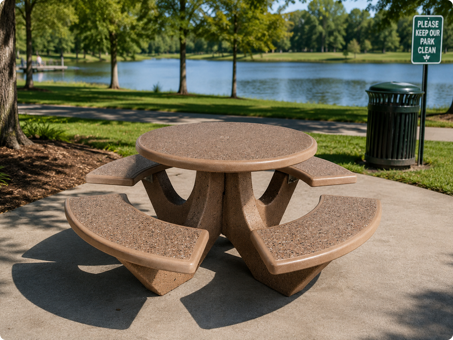 Commercial picnic table